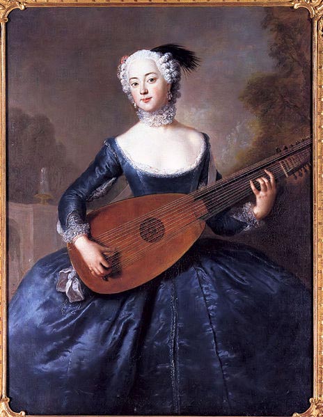 Portrait of Eleonore Louise Albertine, Comtesse von Schlieben-Sanditten, Freifrau von Keyserlingk (1720-1755), wife of Dietrich Cesarion